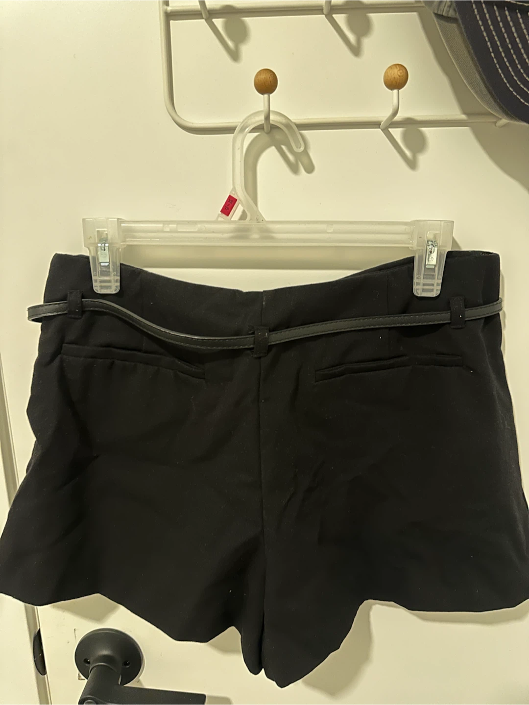 ZARA Black Pleated Mini Skirt with Belt - photo 3