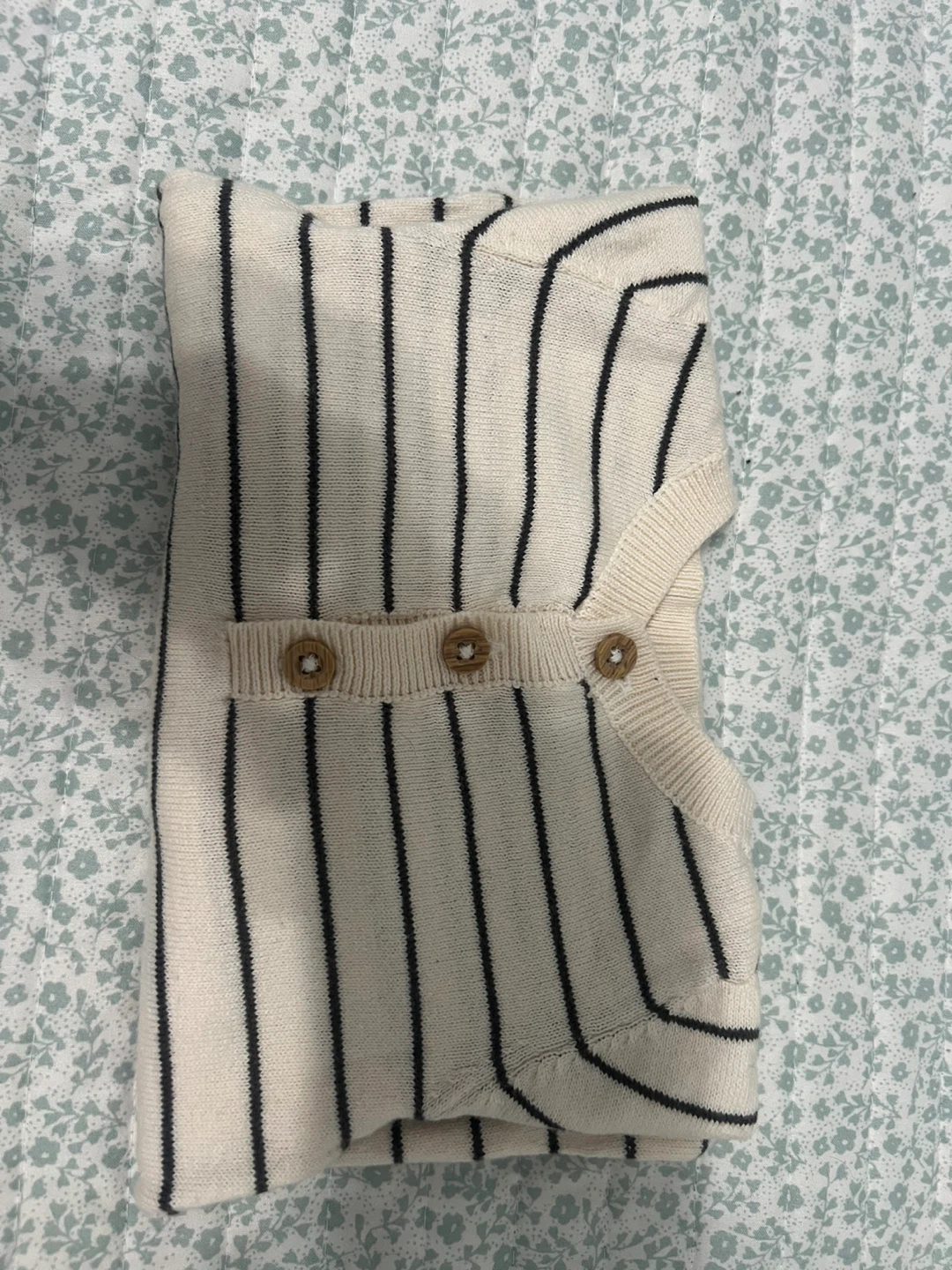 Carter's Striped Knit Baby Romper 9m - photo 4