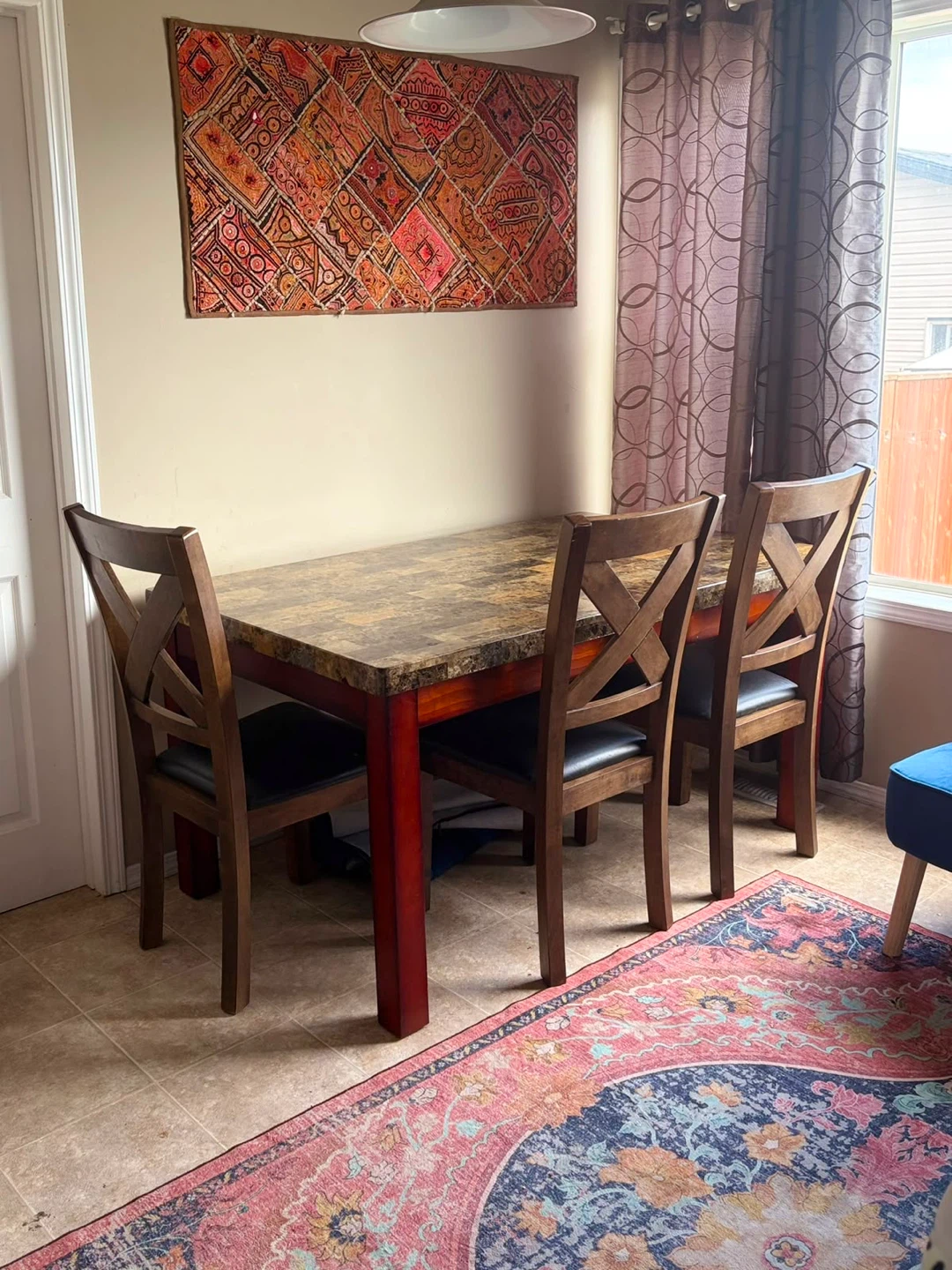 Dining Table and 4 Chairs Set - photo 3