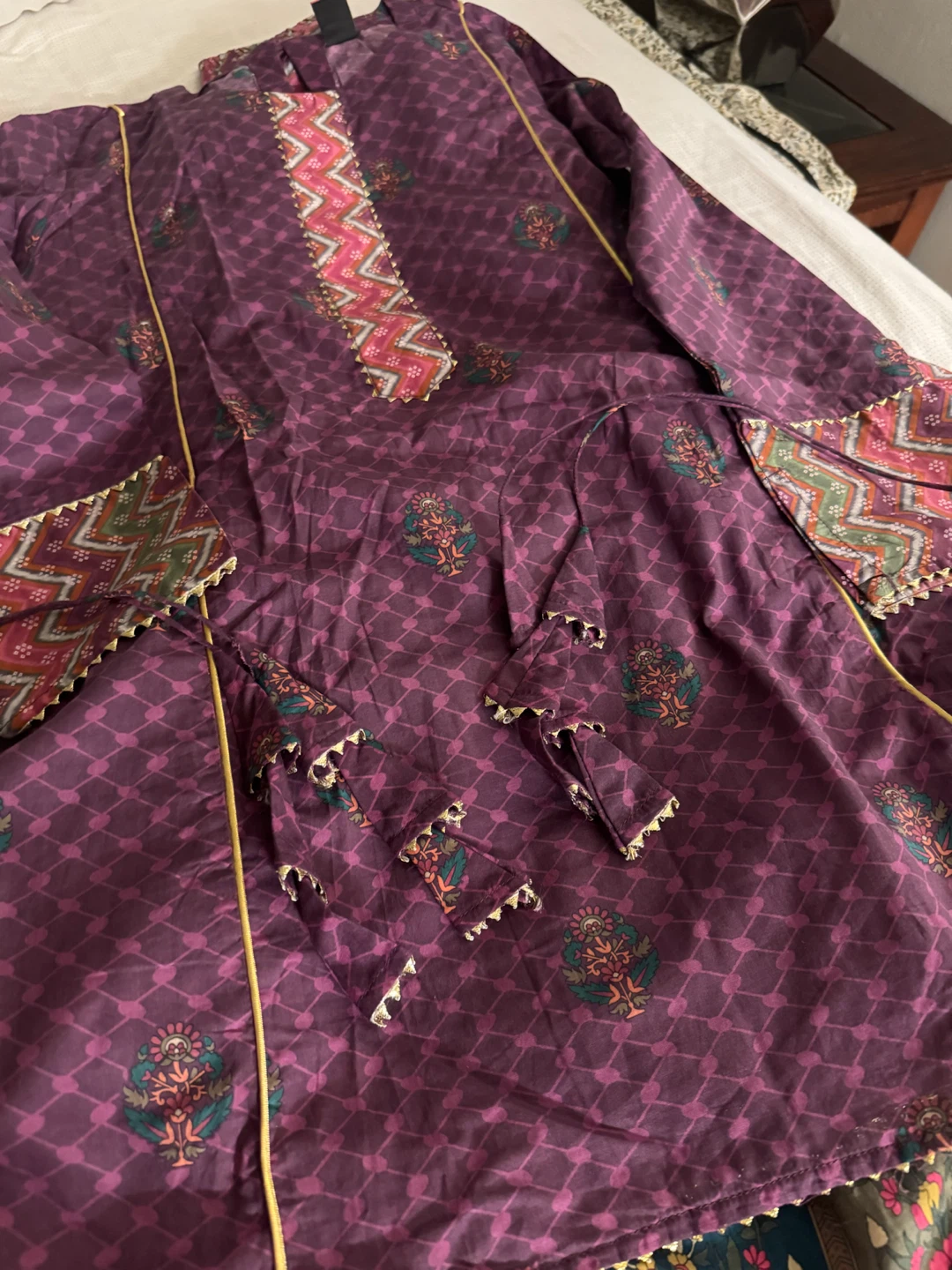 New Women's Kurti and Palazzo Pants Set