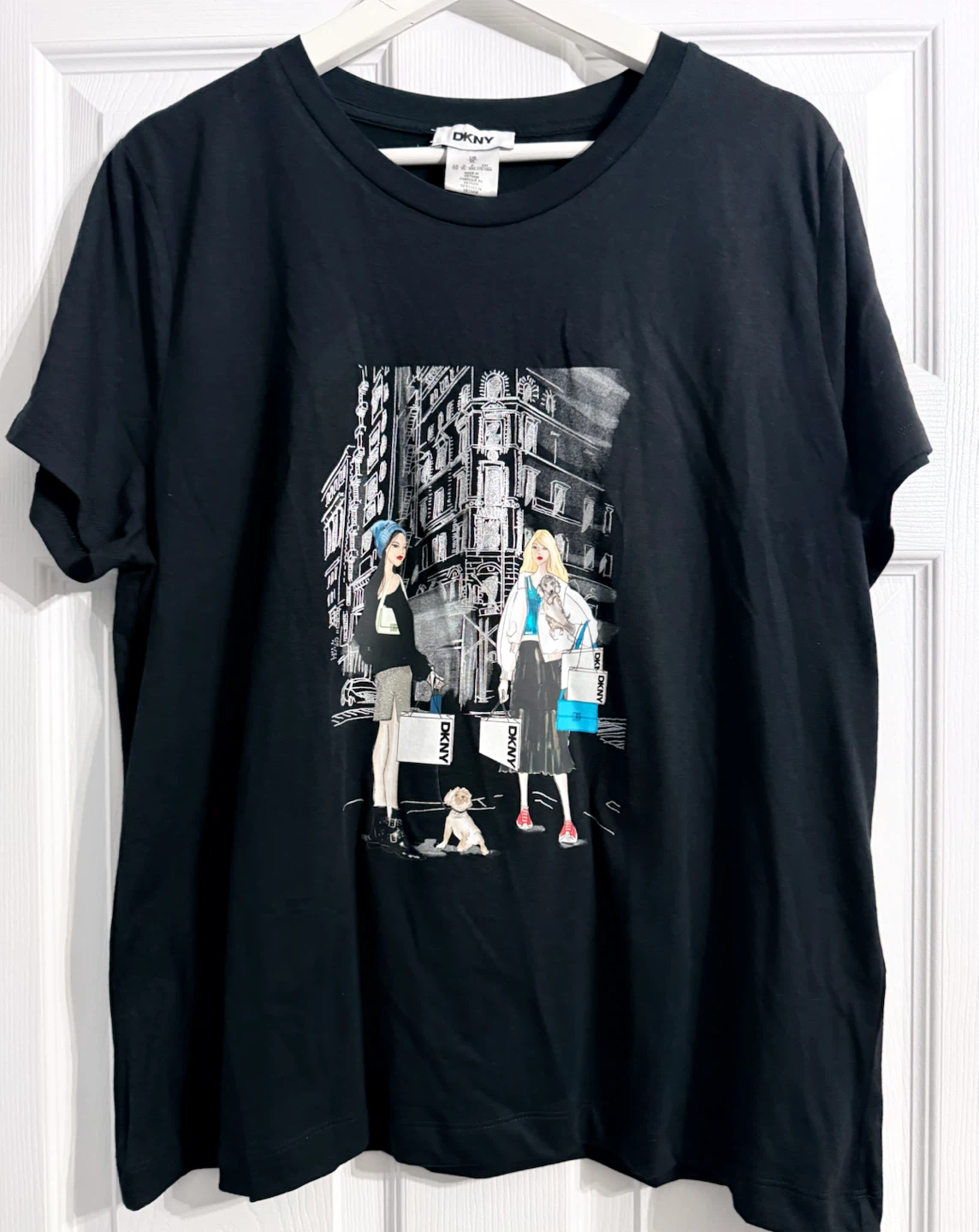 DKNY Black Graphic T-Shirt - photo 3