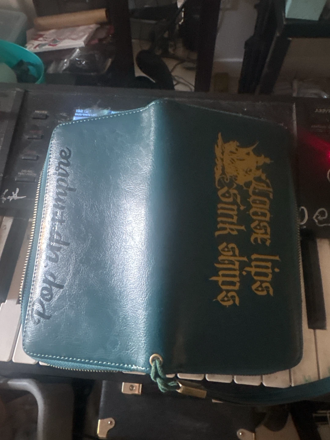 Pop Up Empire "Loose Lips Sink Ships" Teal Wallet - photo 3
