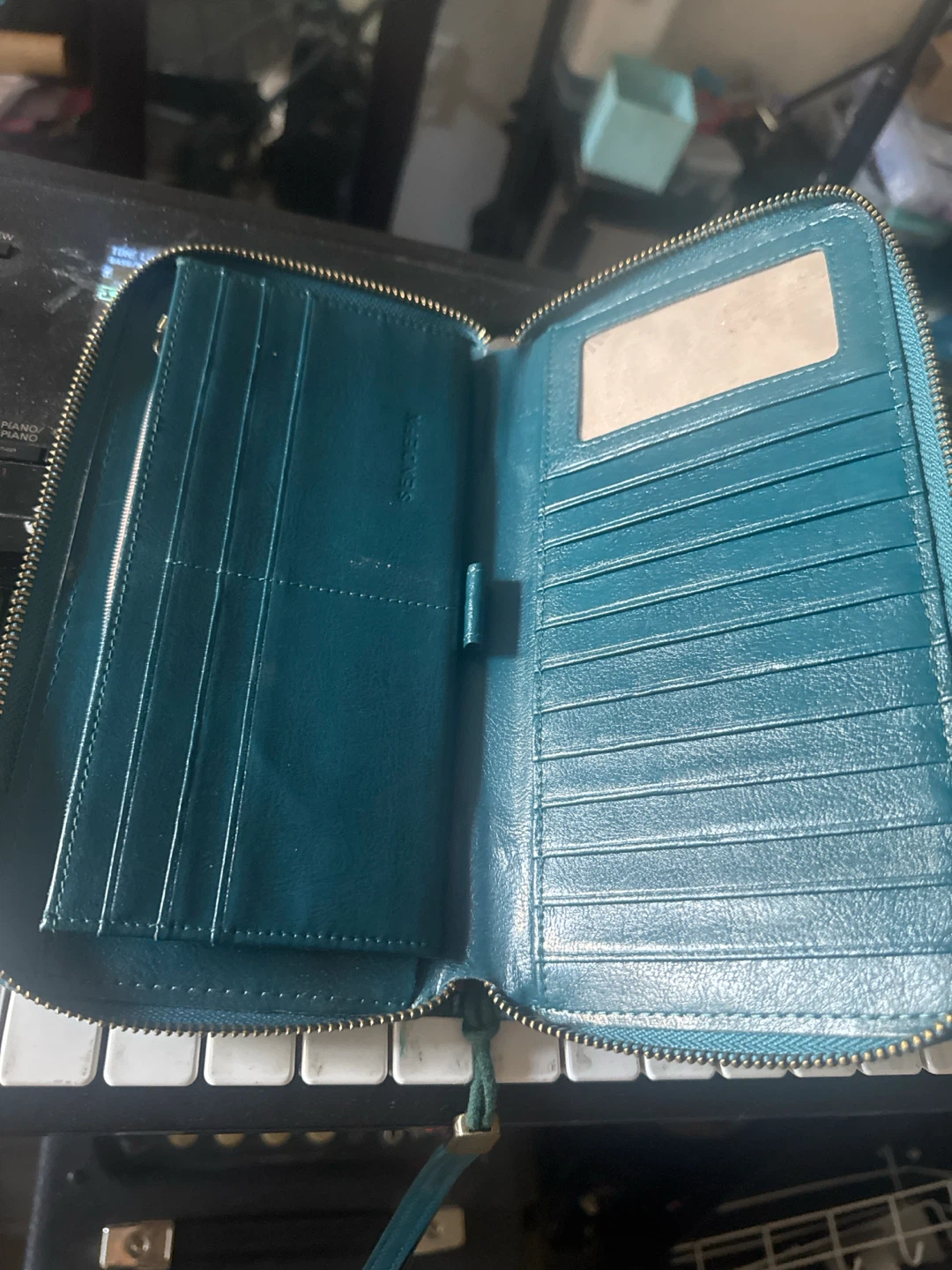 Pop Up Empire "Loose Lips Sink Ships" Teal Wallet - photo 2