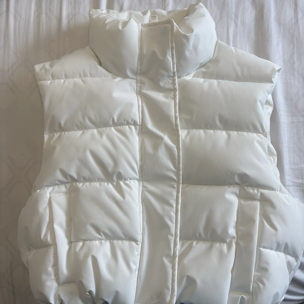 White Puffer Vest