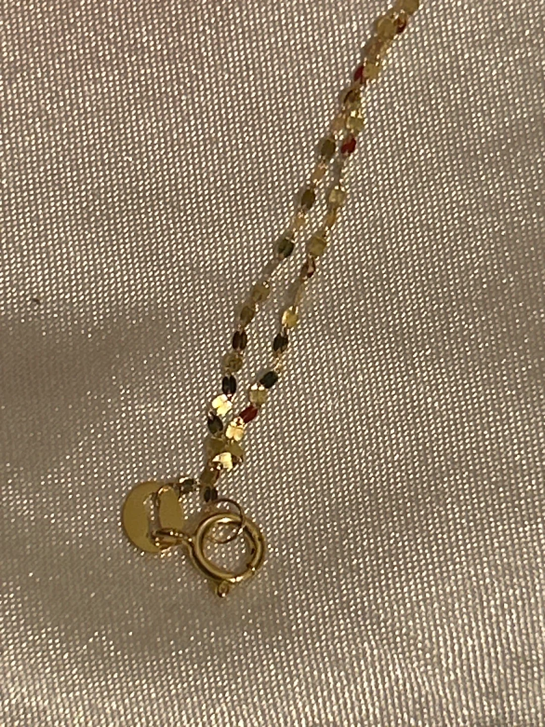 18k Gold necklace with single ball pendant - photo 3