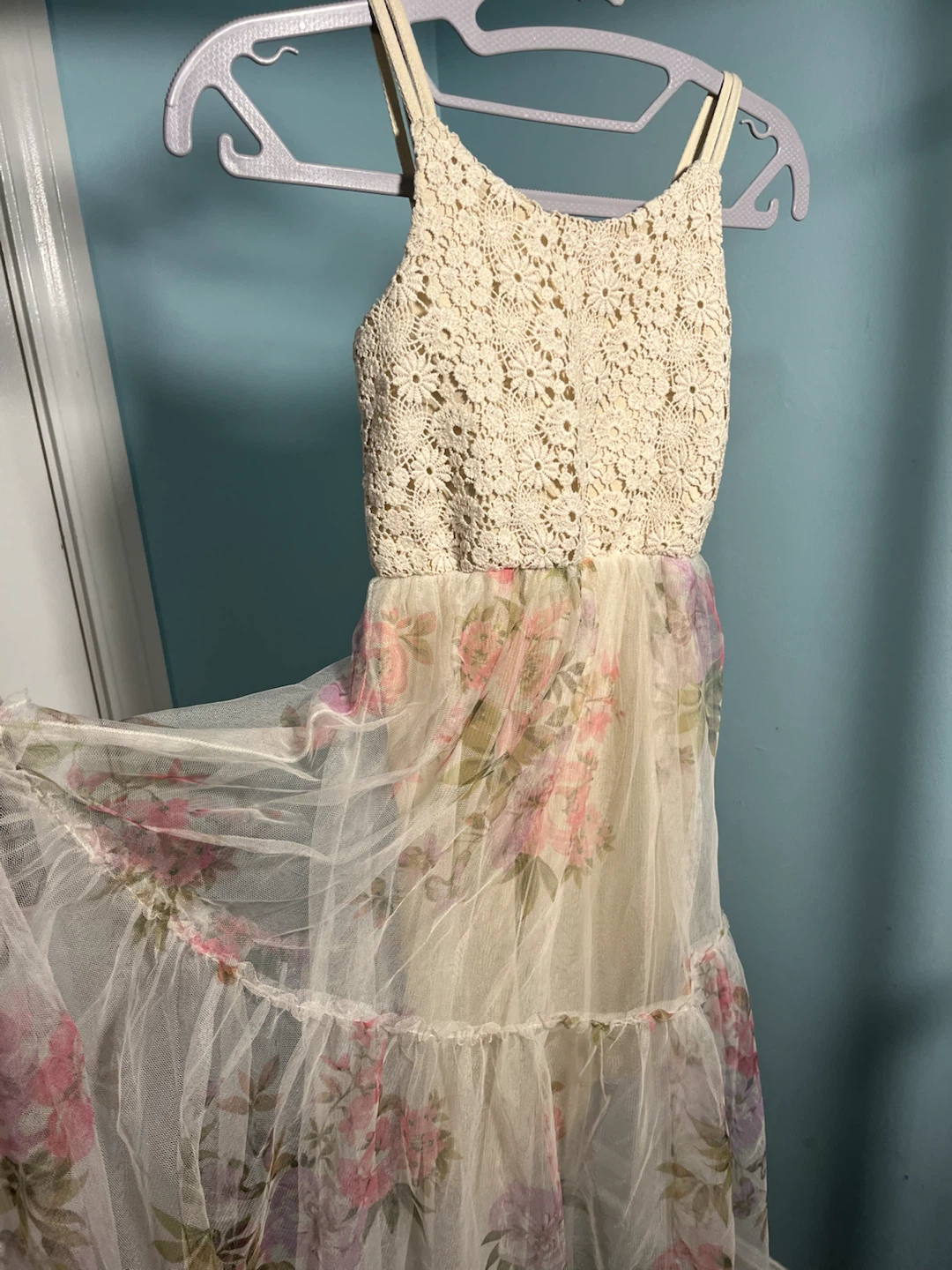 Lil Lace Floral Maxi Dress