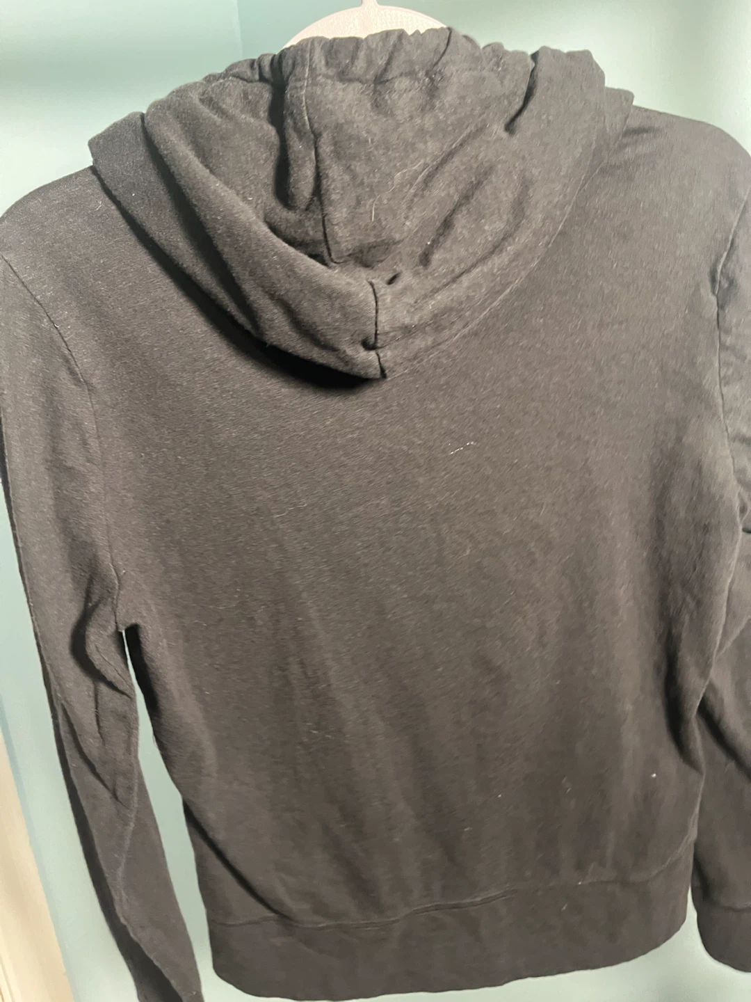 AEROPOSTALE Black Zip-Up Hoodie - Size Medium - photo 3