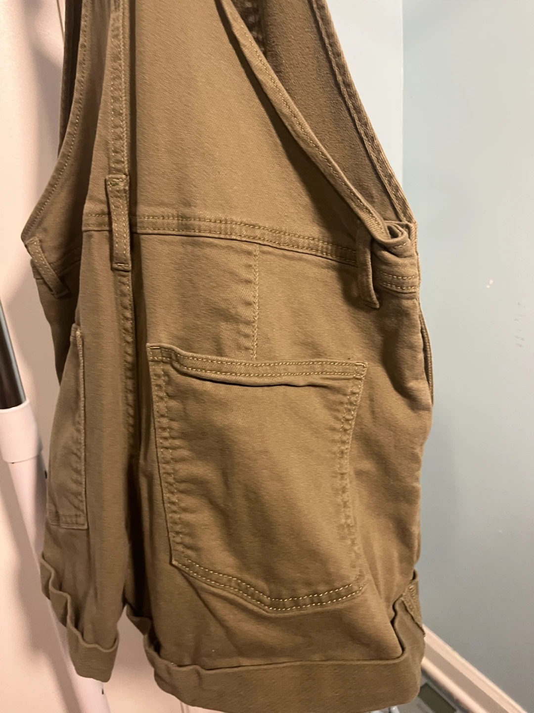 No Boundaries Olive Green Short Overalls Size M - photo 5