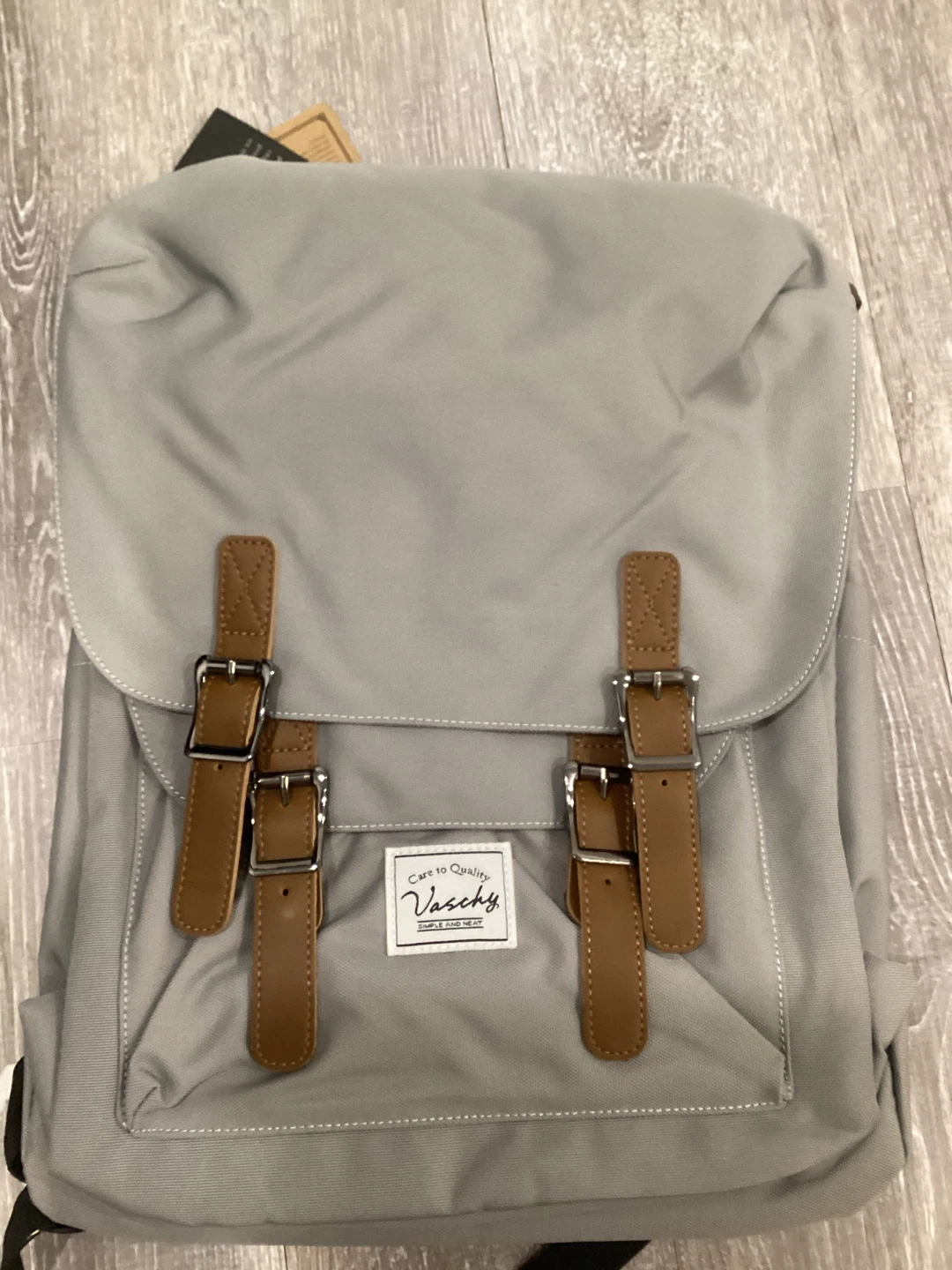 Vaschy Grey Backpack