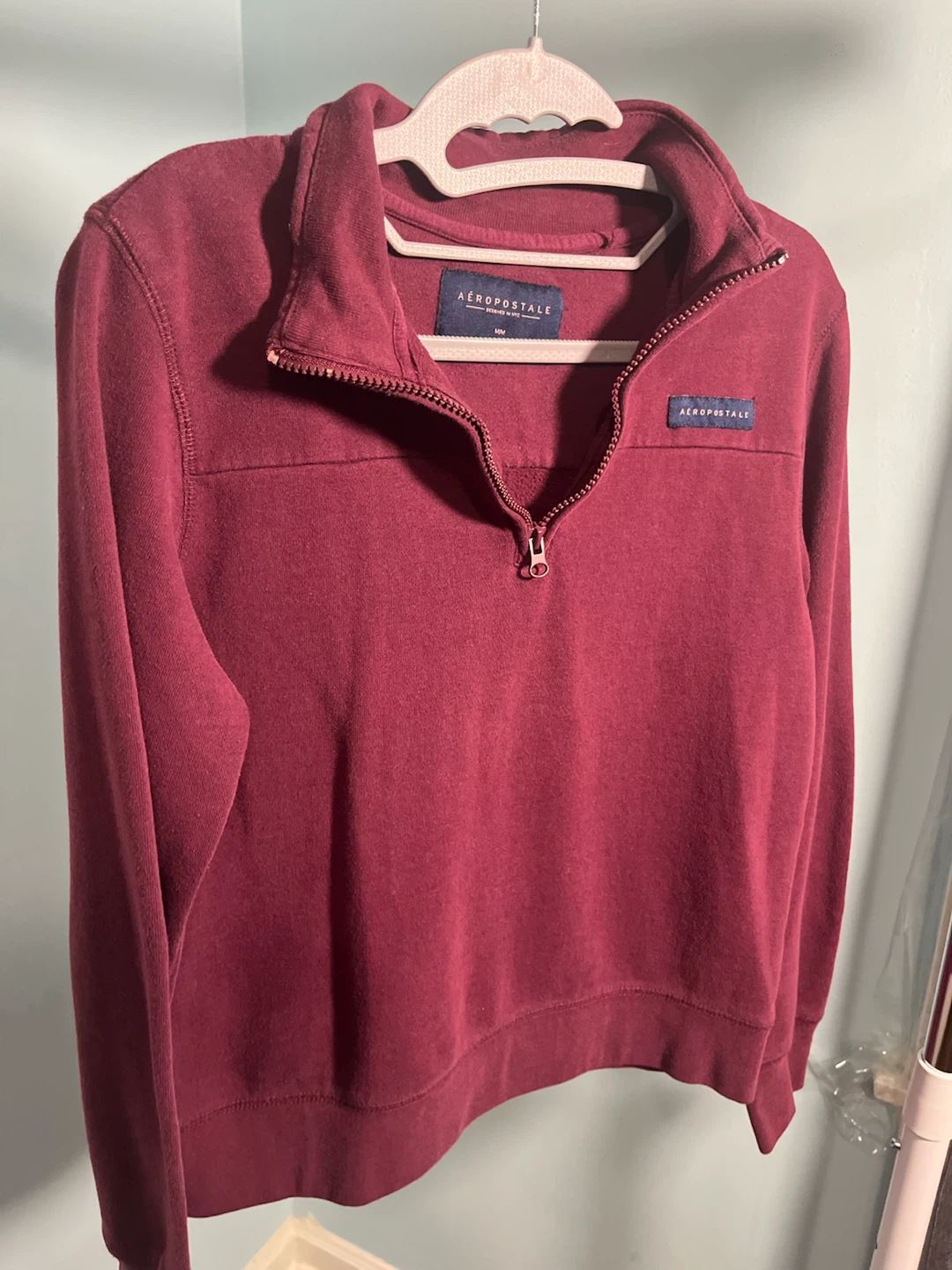 Aeropostale 1/4 Zip Pullover Sweatshirt