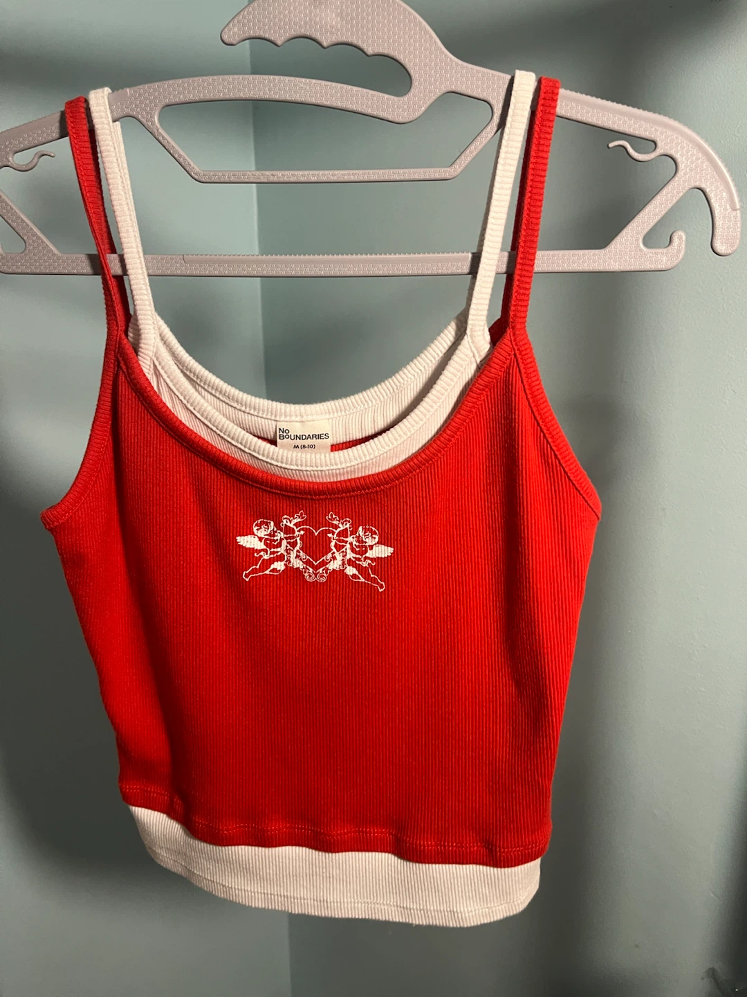 No Boundaries Red Tank Top - Size M (8-10)