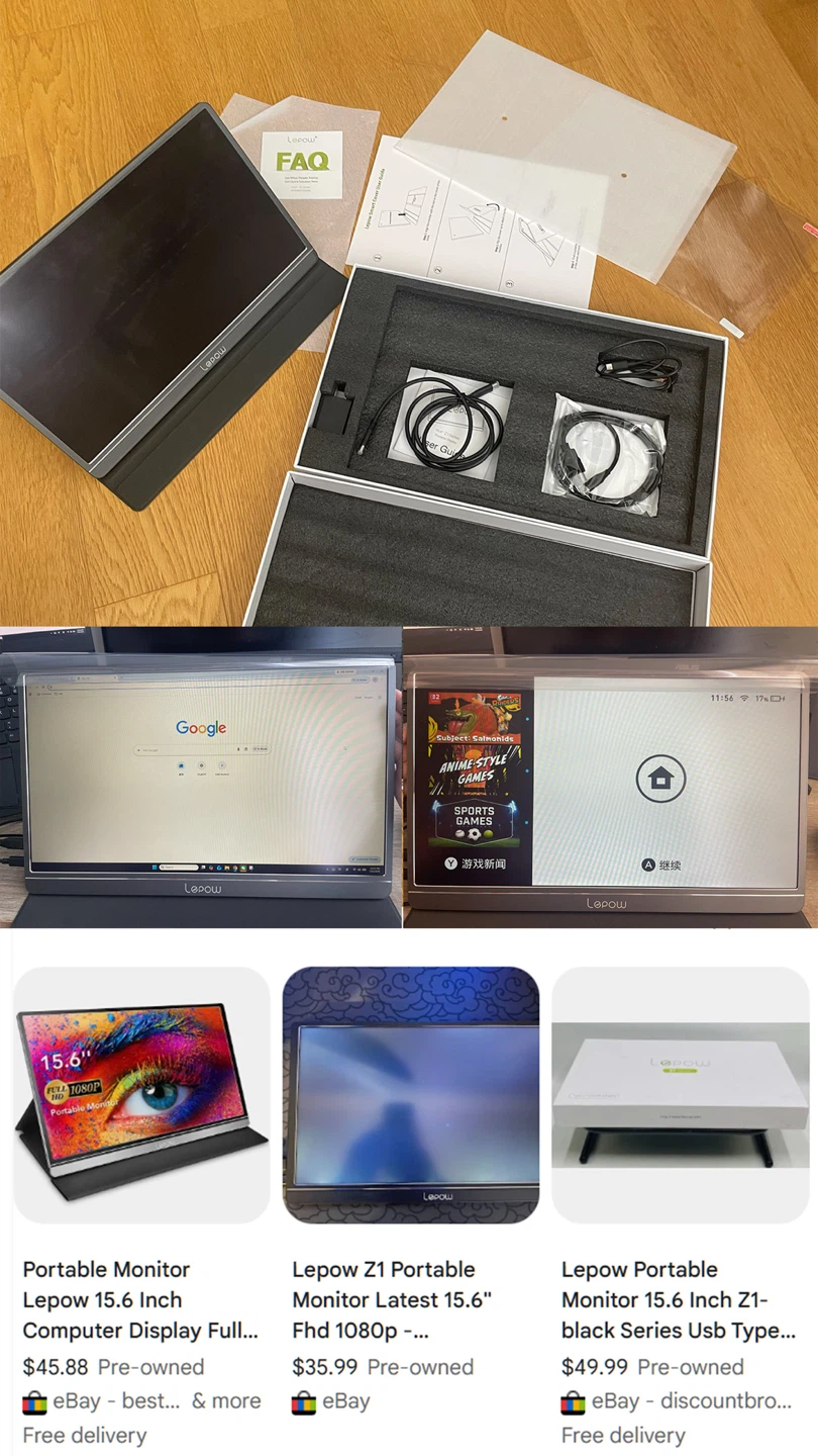 Lepow 15.6 Inch Portable Monitor