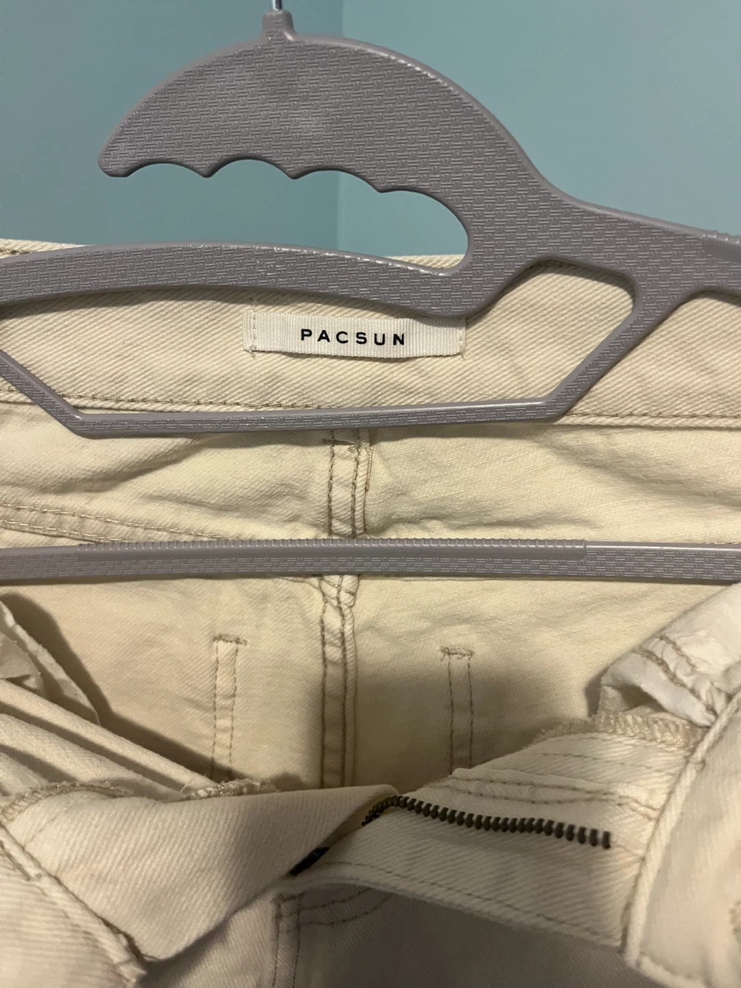 PacSun Cream Cargo Pants Size 22 - photo 2