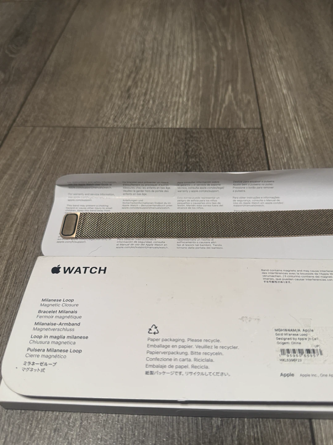 Apple Watch Gold Milanese Loop Band 40mm – Brand New - photo 5