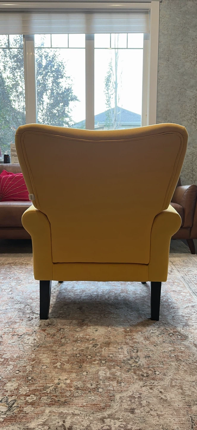 Modern Tufted Accent Chair - (Yellow) - photo 4