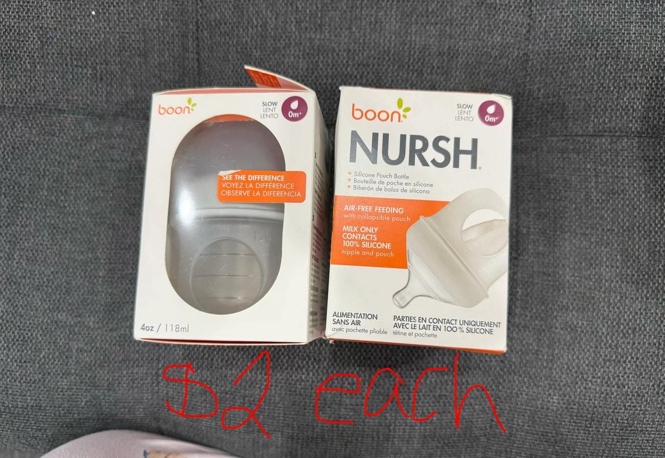 Boon Nursh Silicone Pouch Bottle 4oz 118ml