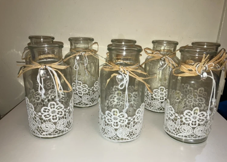 Set of 8 Decorative Glass Jars - photo 2