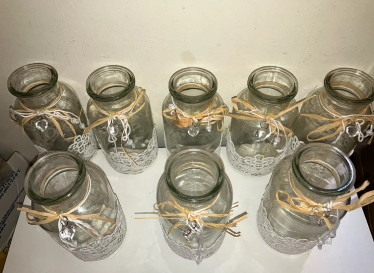 Set of 8 Decorative Glass Jars - photo 3