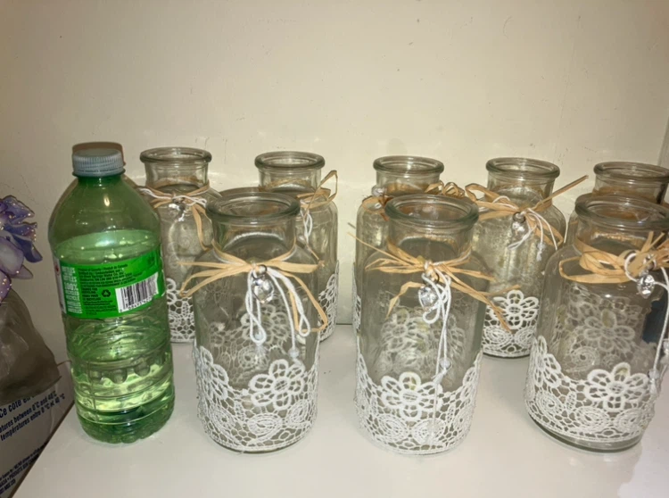 Set of 8 Decorative Glass Jars - photo 4