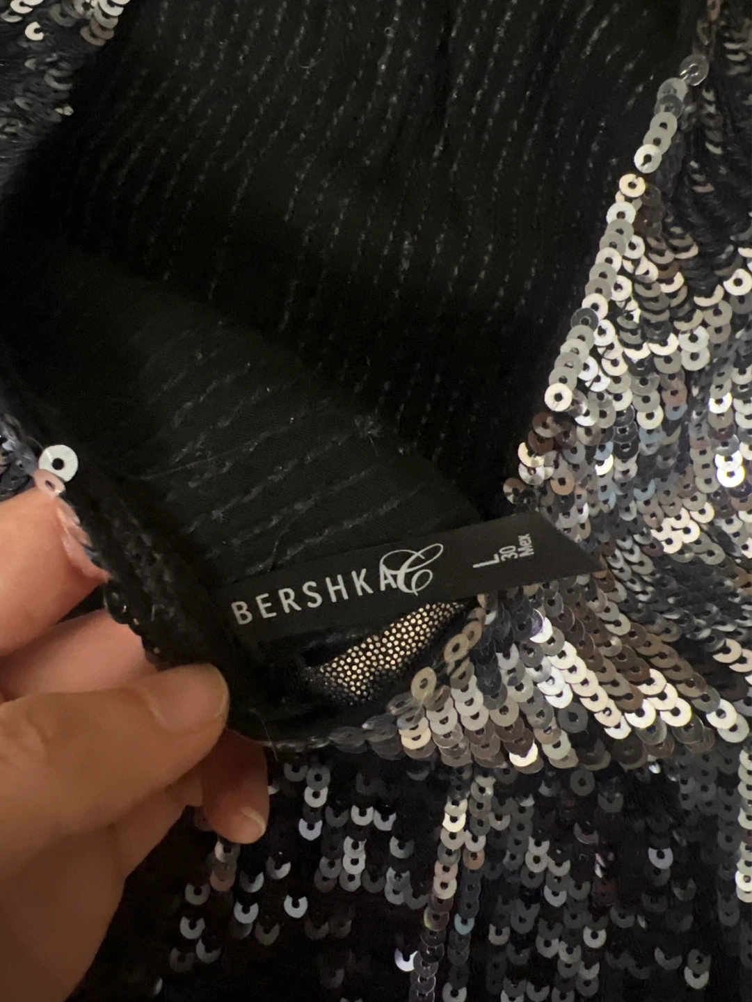 Bershka Sequin Halter Dress - photo 2