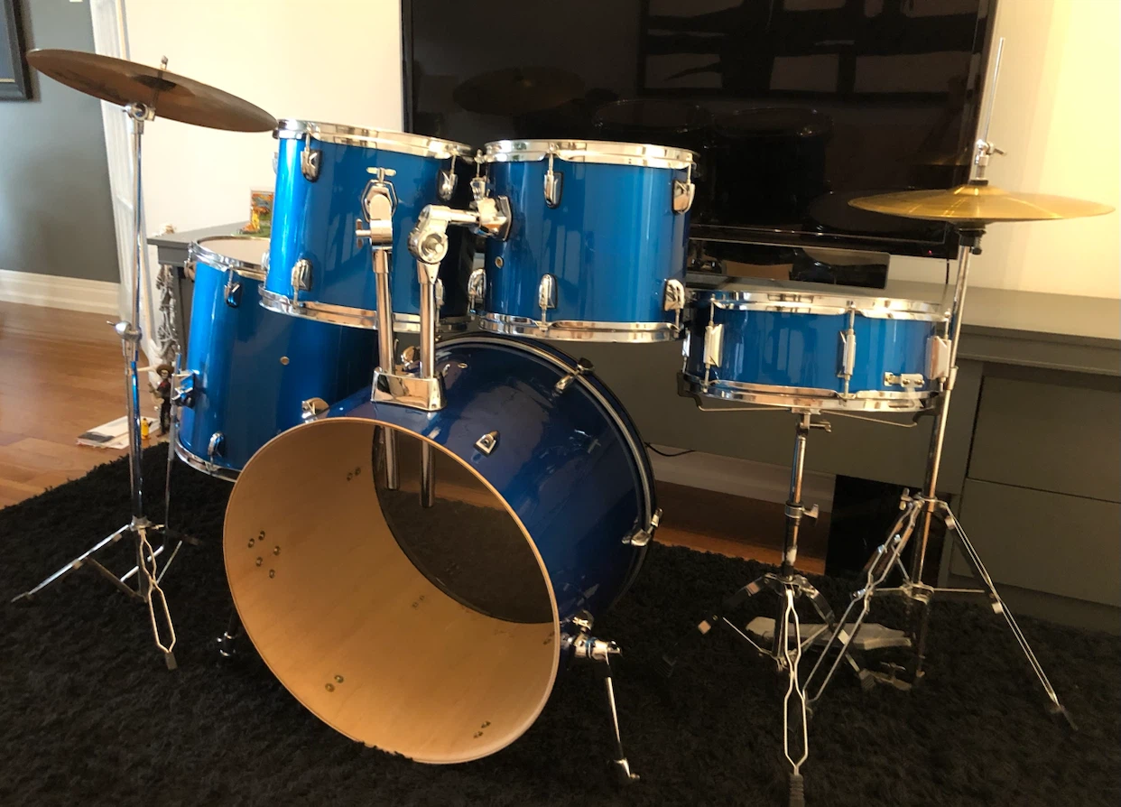 5-piece drum set — cobalt blue - photo 3