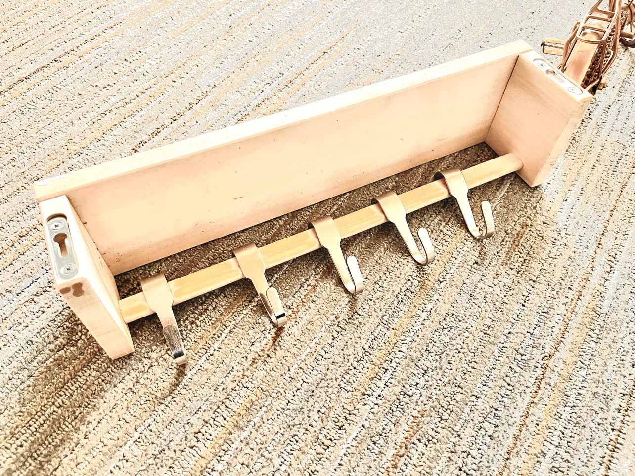 IKEA Spice Rack Wall Shelf + metal hooks