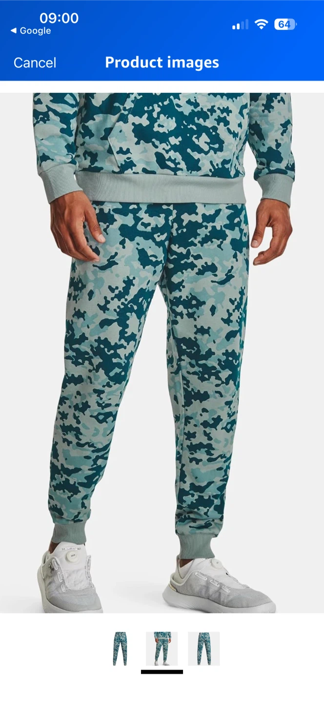 Under Armour Men's UA Rival Fleece Camo Joggers - Medium