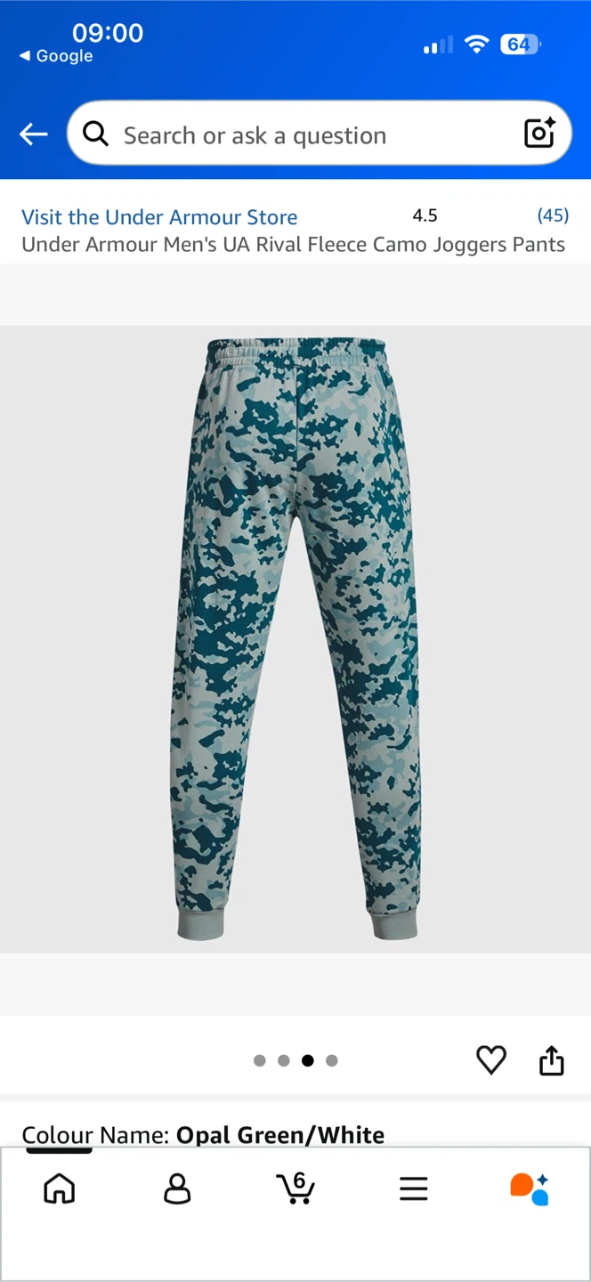 Under Armour Men's UA Rival Fleece Camo Joggers - Medium - photo 3