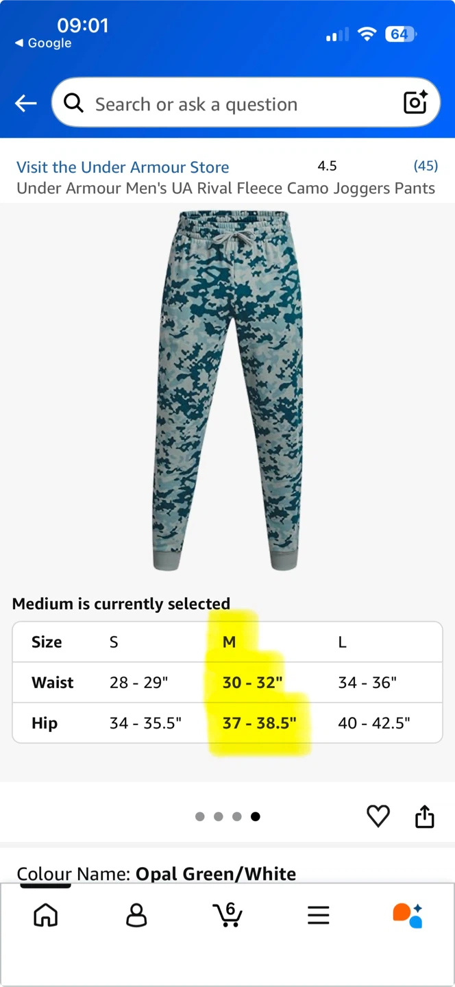 Under Armour Men's UA Rival Fleece Camo Joggers - Medium - photo 4