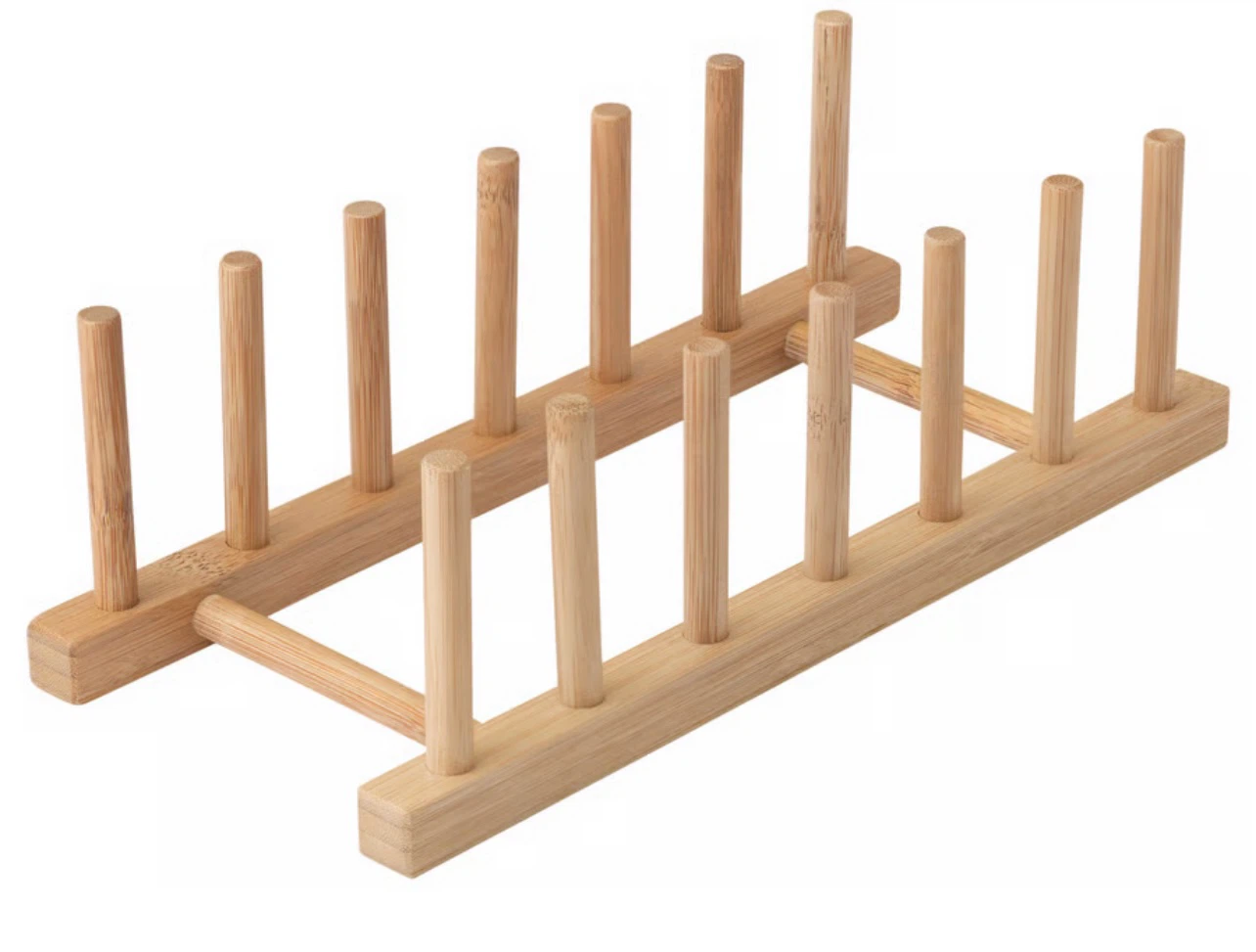 Bamboo Dish Rack Organizer