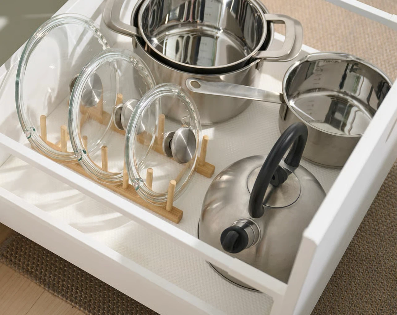Bamboo Dish Rack Organizer - photo 2