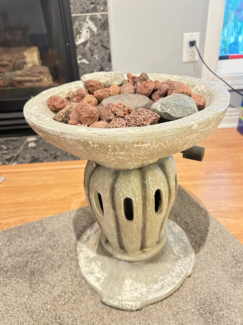 Concrete Bird Bath Style Fire Pit
