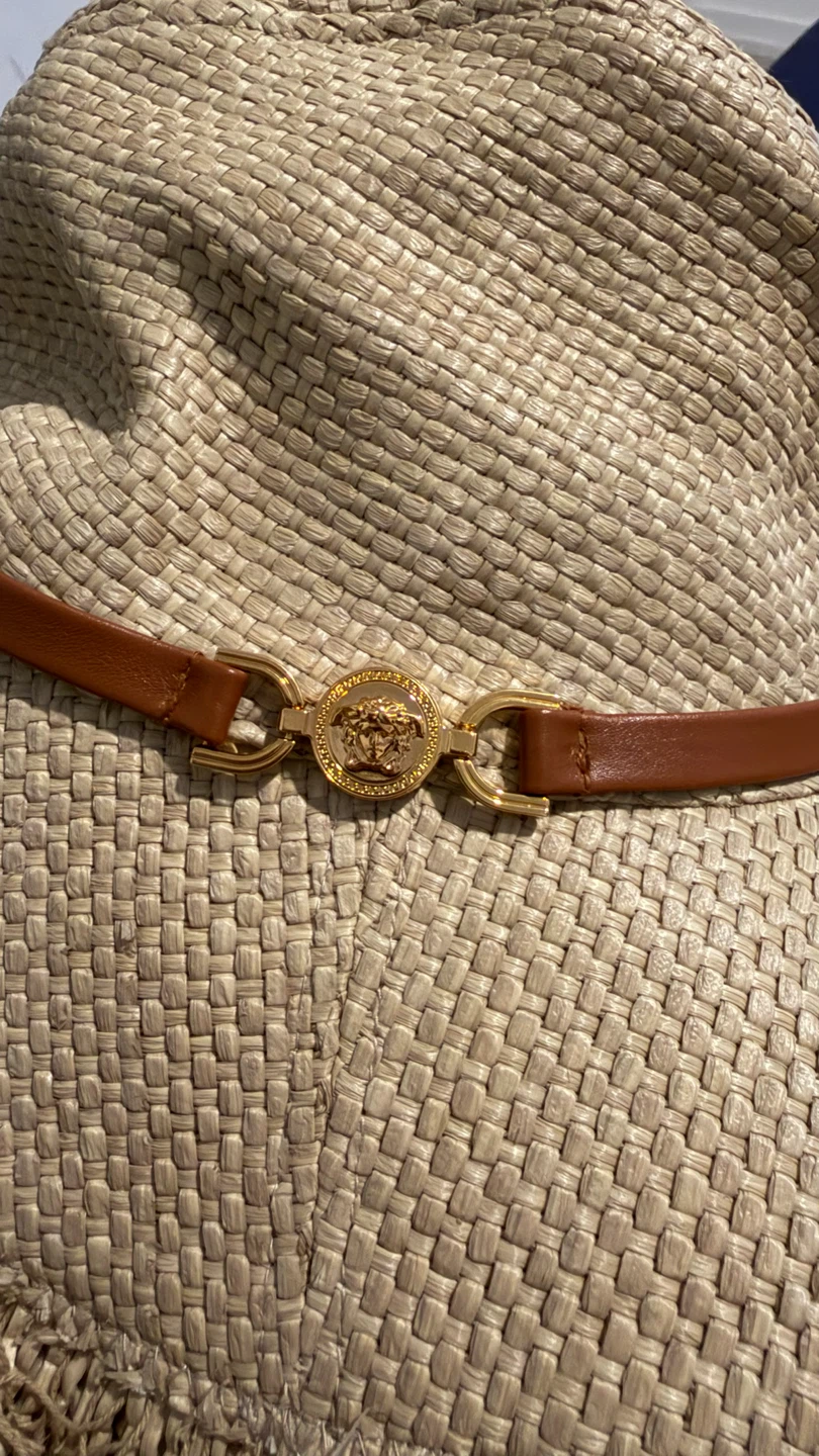 Versace Straw Hat with Medusa Buckle - photo 3