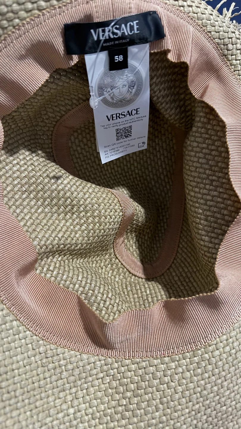 Versace Straw Hat with Medusa Buckle - photo 4