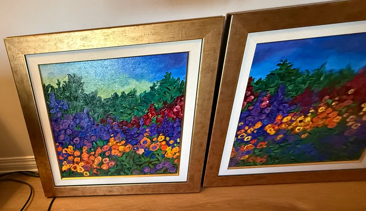Triptych original oil paintings/E.W SCHAAP - photo 2