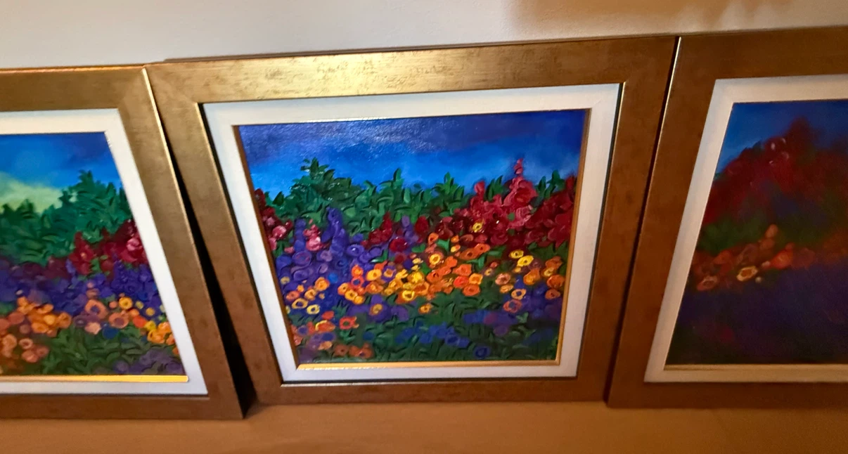Triptych original oil paintings/E.W SCHAAP - photo 3