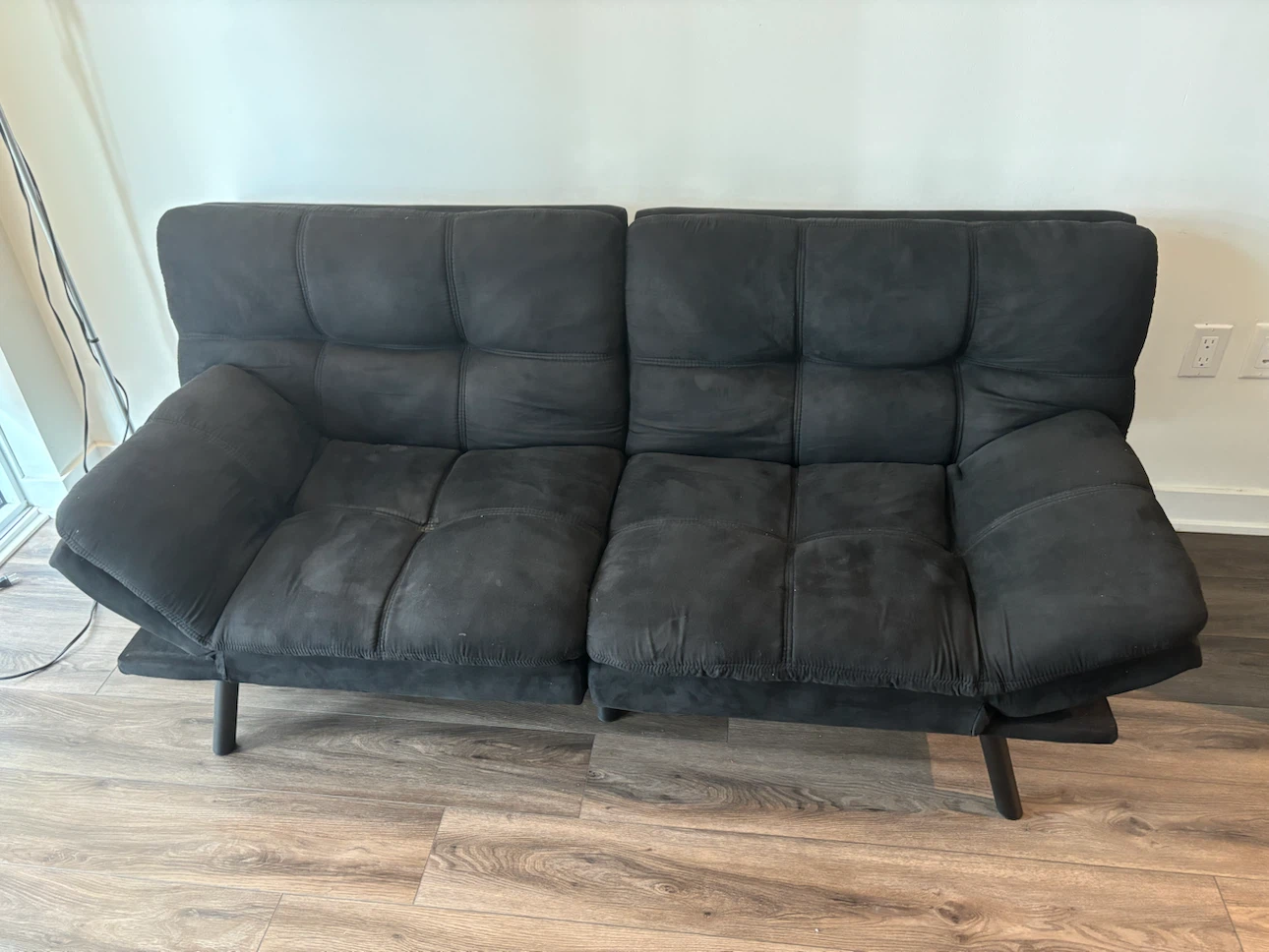 Black Futon Sofa - photo 3