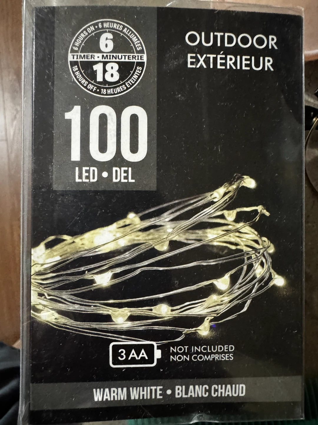 100 LED Warm White Outdoor String Lights