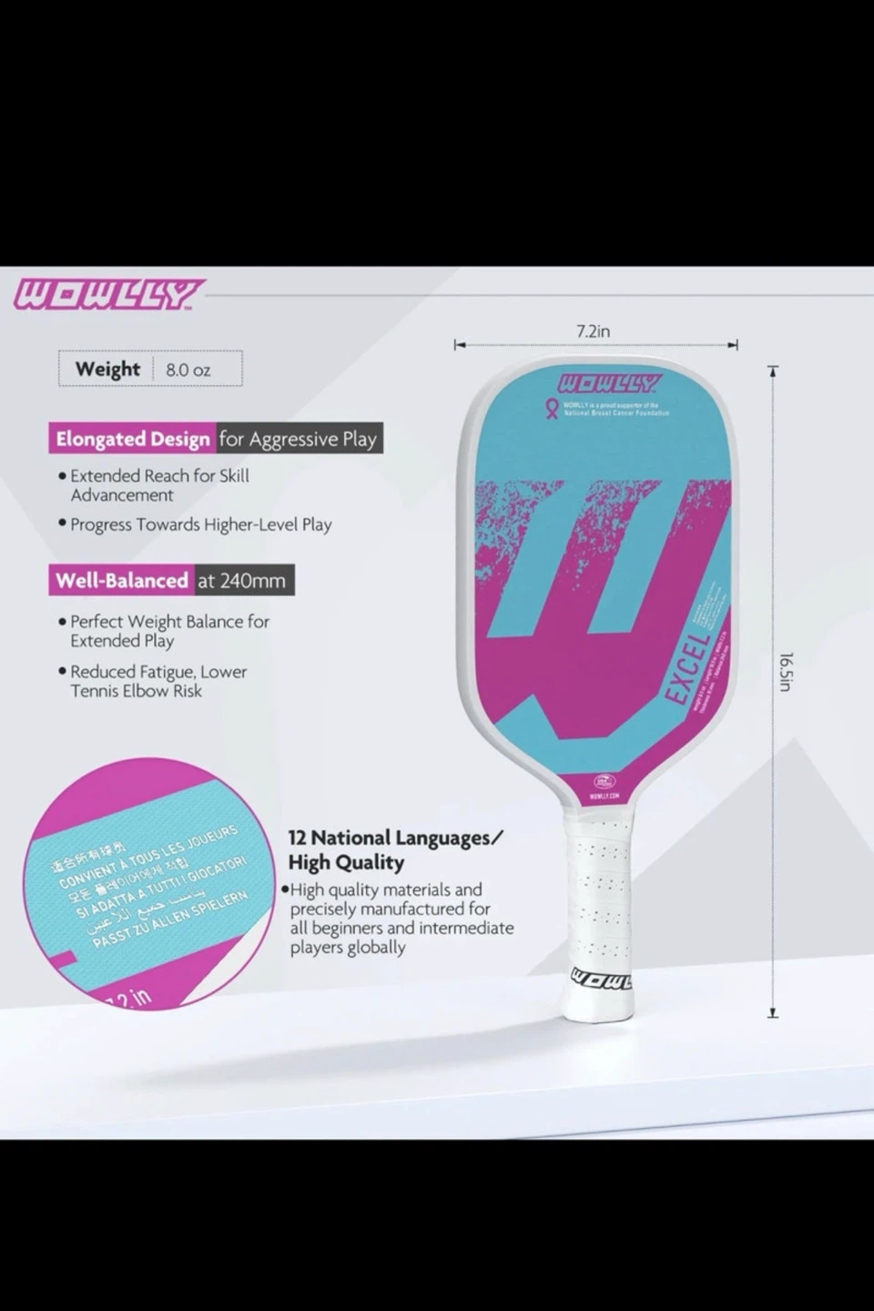 WOWLLY Excel Pickleball Paddle - photo 4