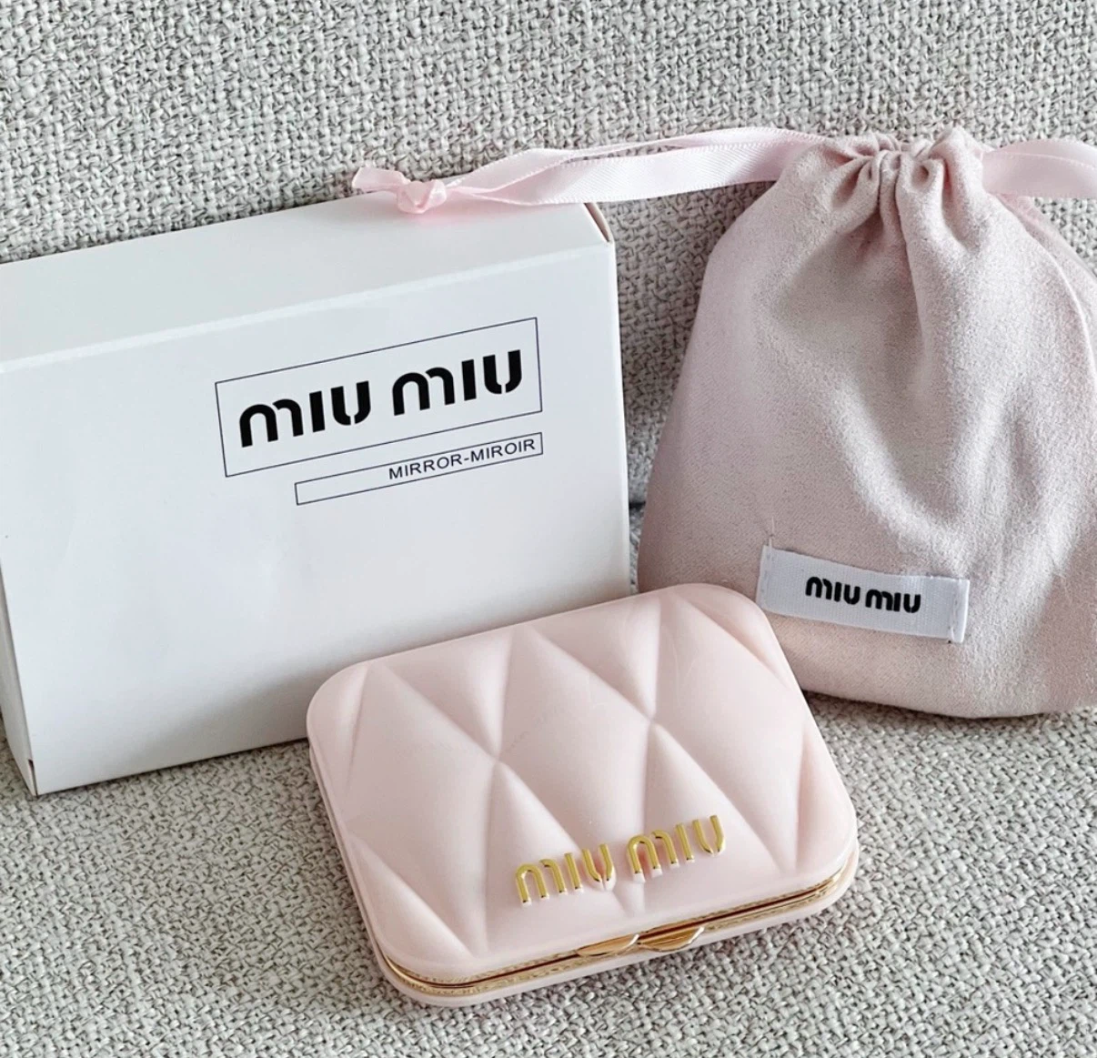 Miu Miu Macaron Pink Mirror