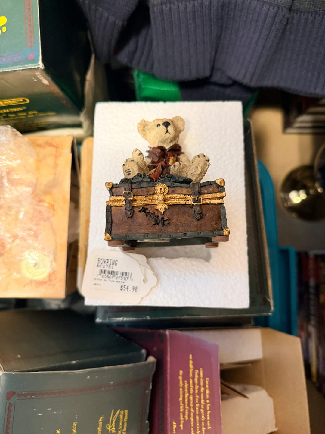 Boyds Bears & Friends "Bowping" Bearstone Collection Figurine - photo 2