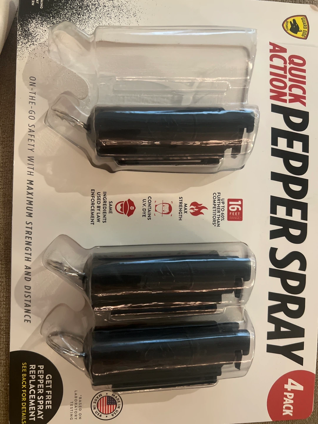 Guard Dog Quick Action Pepper Spray