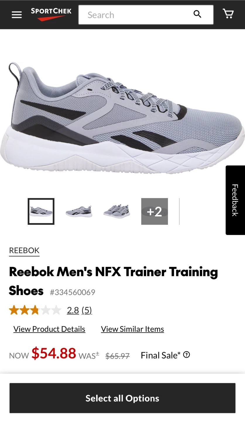 Reebok Men's NFX Trainer Training Shoes - photo 3
