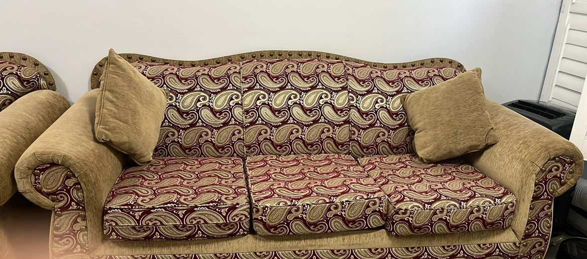 Paisley Sofa with accent pillows - photo 2