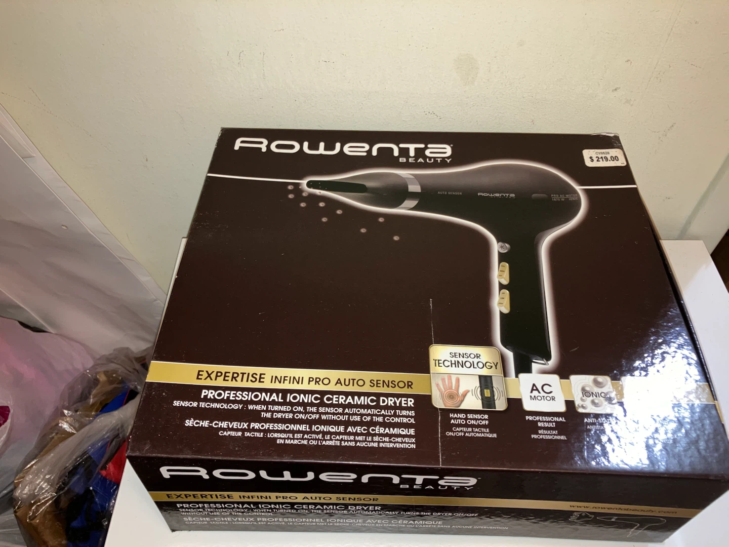 Rowenta Infini Pro Auto Sensor Ionic Ceramic Hair Dryer
