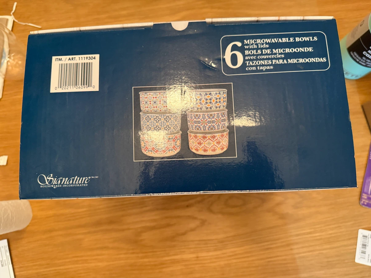 Signature 6pc Microwavable Bowls with Lids - photo 2