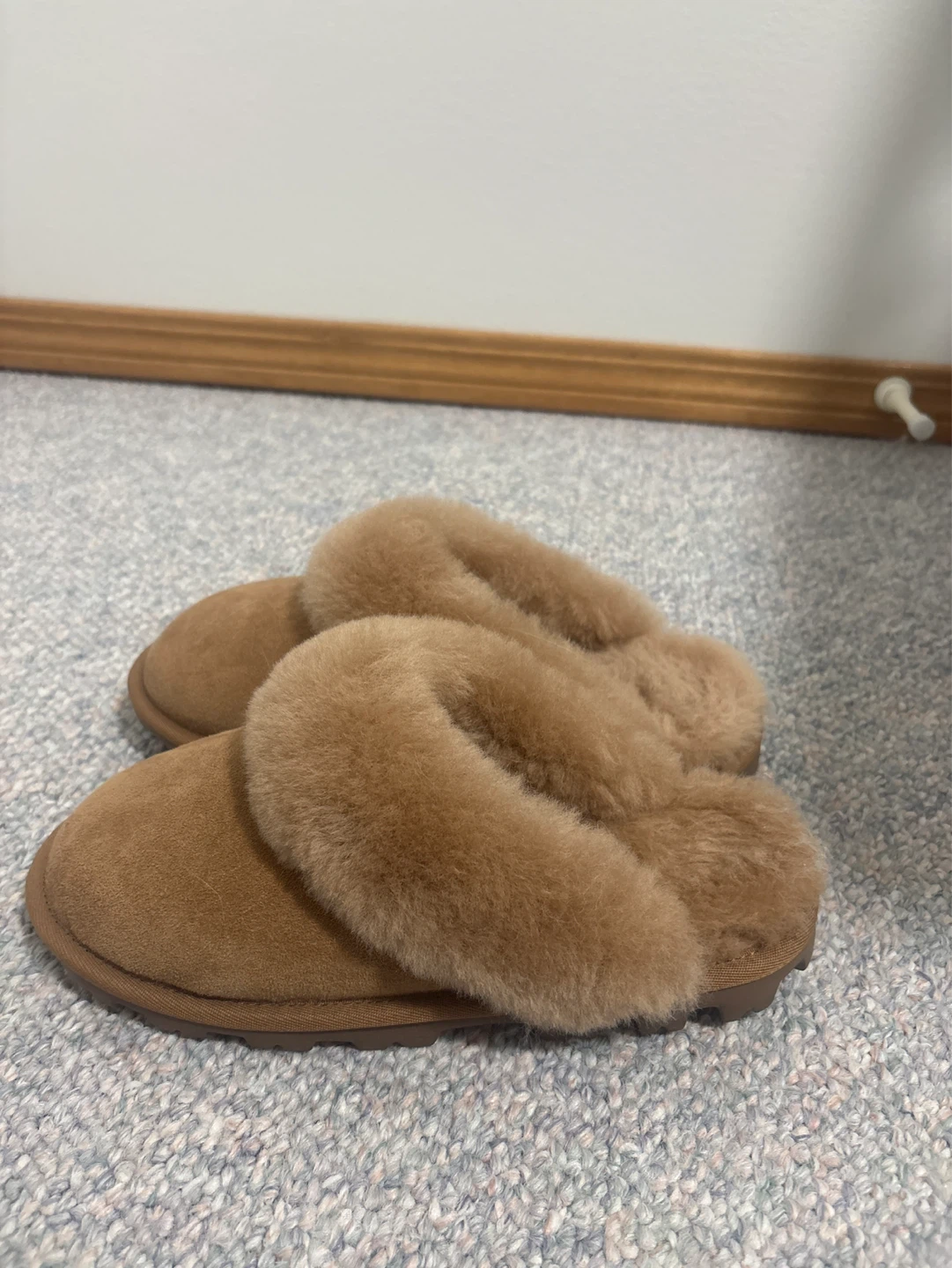 Brown Suede & Shearling Slippers - photo 2