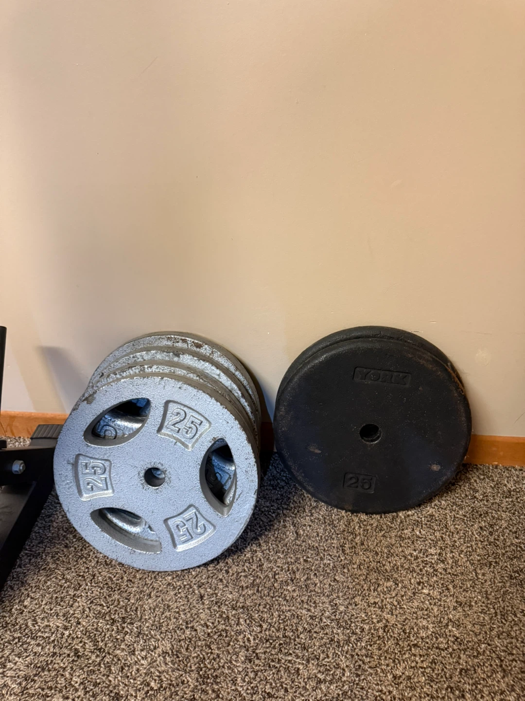 Squat Rack, Bench, and Weight Plates Set - photo 4