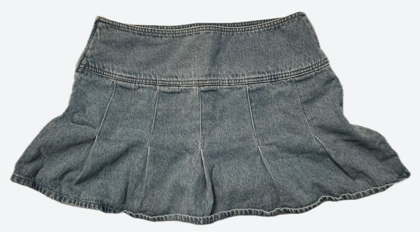 Mini jean skirt - photo 2