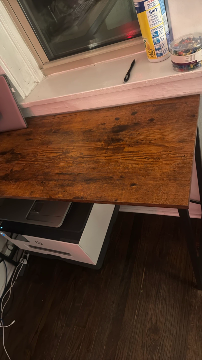 Corner L-Shaped Desk with Wood Finish - photo 2